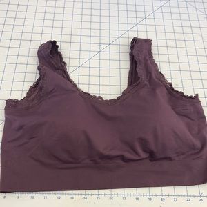Torrid Purple Lace Trim Sports Bra
